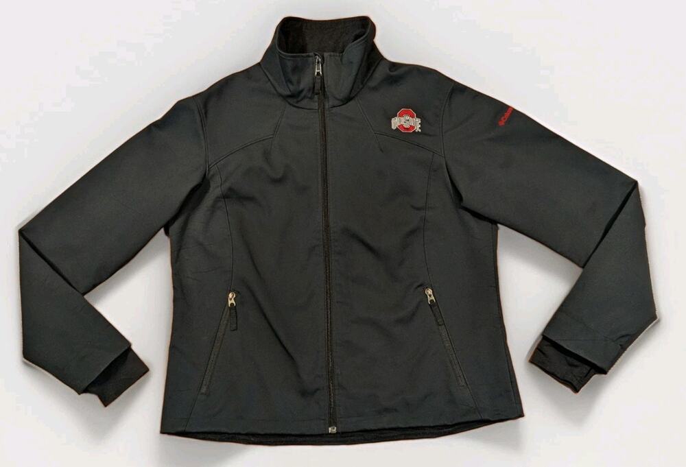 Columbia Ohio State Buckeyes Womens XL Omni Heat Softshell Jacket Black OSU